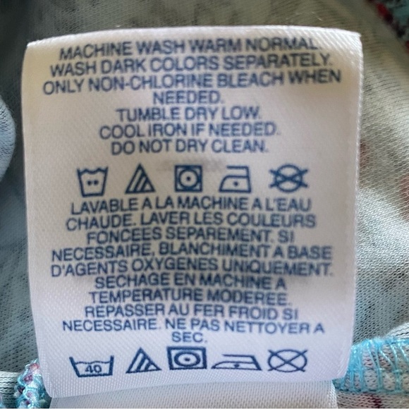 LAND’S END floral ditzy print long sleeve round neckline soft NEW size M - Picture 7 of 10